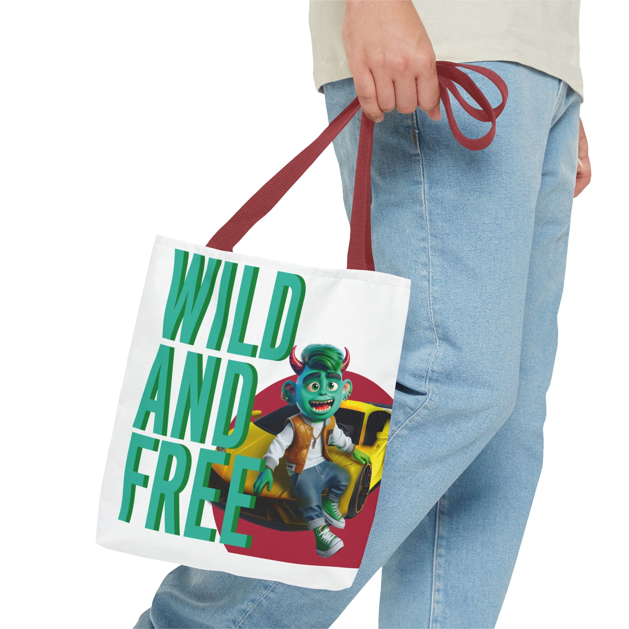 Image of Stylish All-Over Print Tote Bag – Durable & Functional